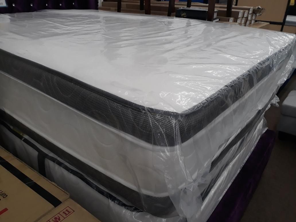 King mattress boxspring 15 inches jumbo pillowtop set special