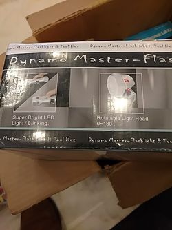 Dynamo Master flashlight in toolbox