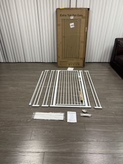 New / Extra Tall 57” Cat Gate / 30”-45” Wide / Pressure Mounted / Perfect For Extra Large Dog Or Cats 