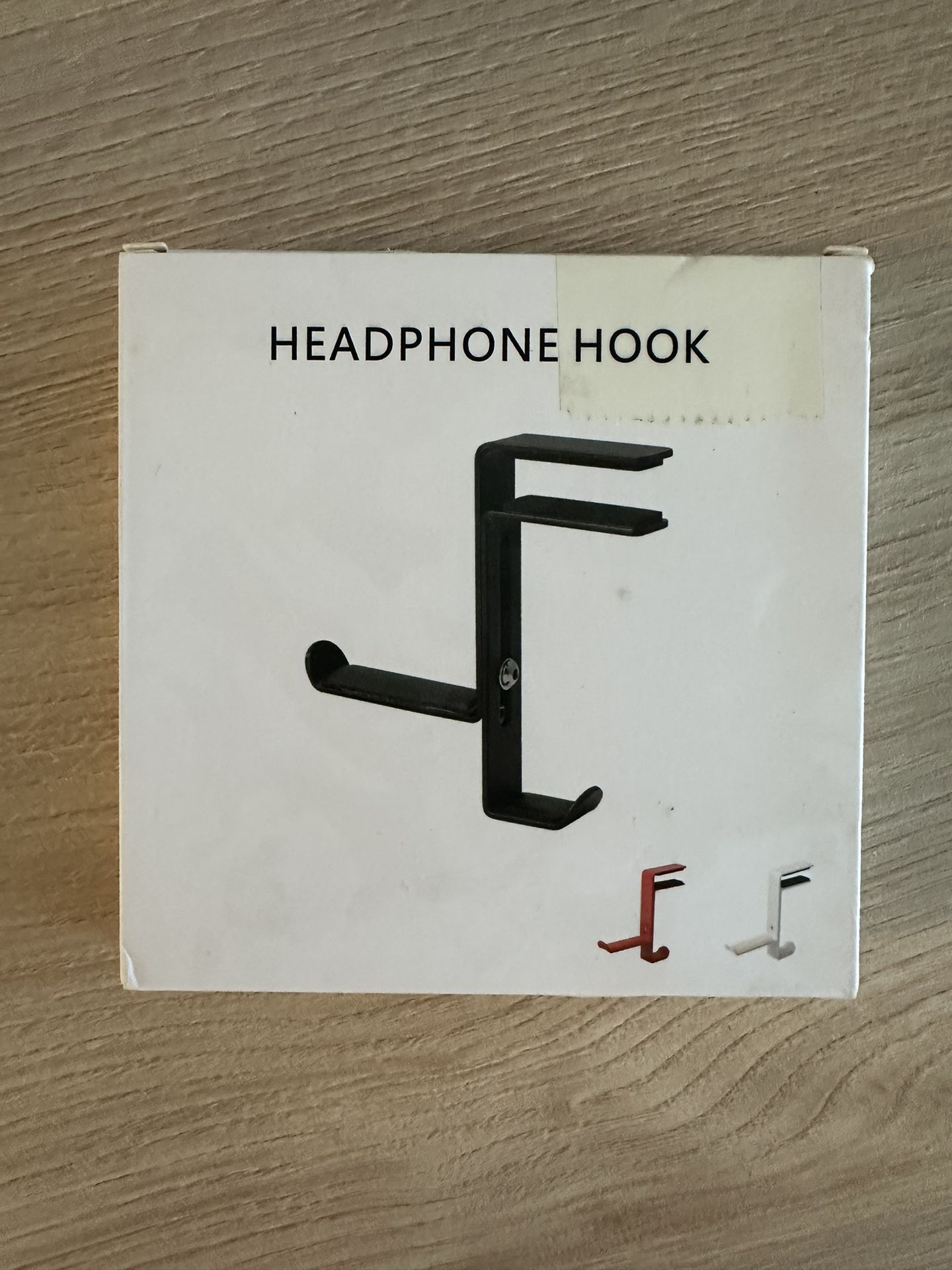 White Desktop Headphone Hook