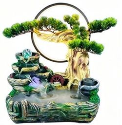 Fuente Paisaje Bonsái con Aro de Luz LED – Mayoreo $61