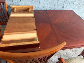 Used 6 Chair Cherry Wood Dining Set- MAKE OFFER