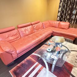L-shaped Leather Sofa