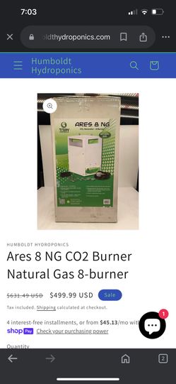 Titan Controls Ares 8 - Eight Burner NG CO2 Generator