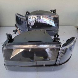 92-96 Ford F150 F250 F350 92-96 Bronco Headlights Luces Micas Calaveras Faros Faroles Focos Headlamps 