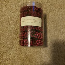 New.  NAPKIN  RINGS. SET OF 6