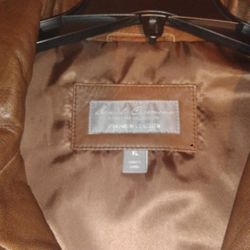 Daniel Cremieux Lambskin Leather Jacket, Brown,XL