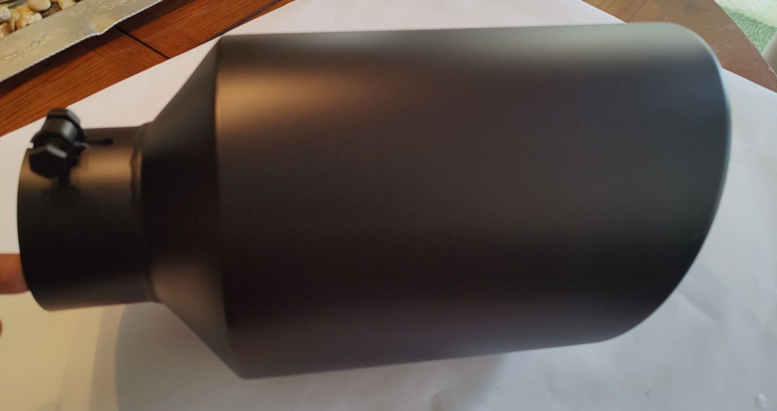 Exhaust Pipe 4" Inlet 8" Outlet Bolt-On 15" Tail Throat For Ram 1(contact info removed) Pickup