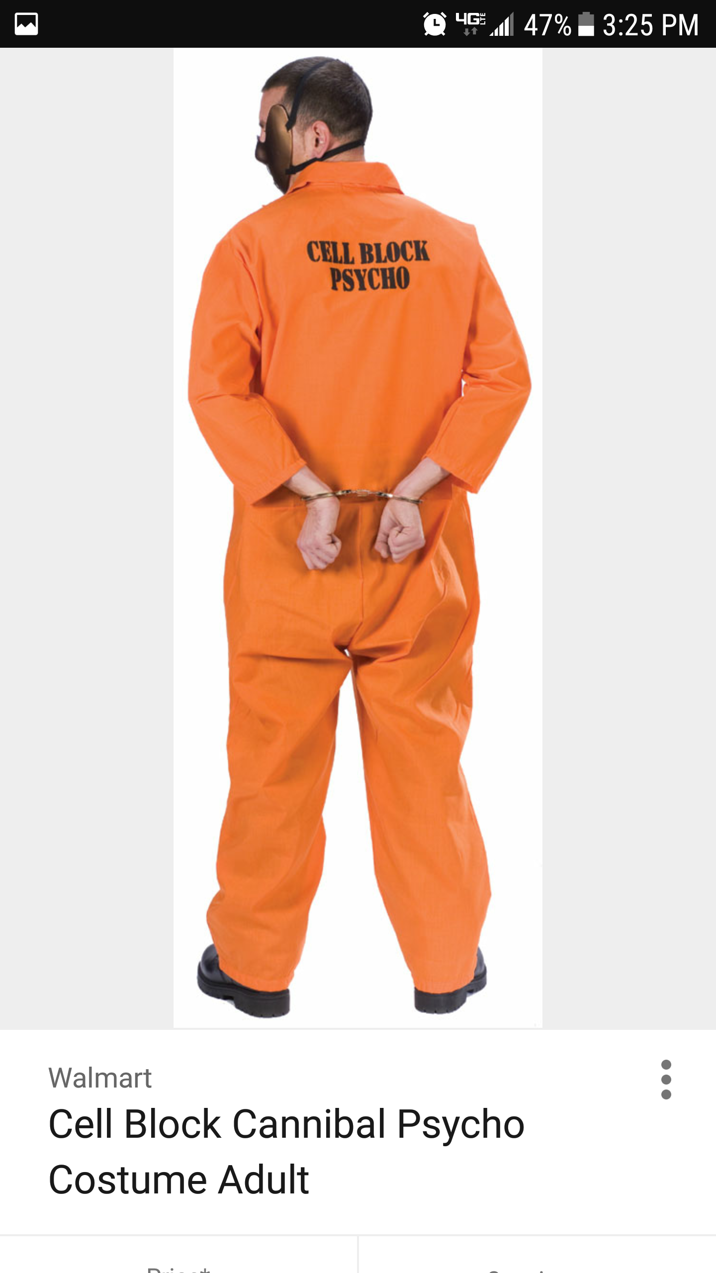 Cell block psycho Halloween costume