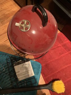 Red mobile grill