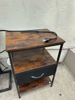 Nightstand with Built-in Outlet