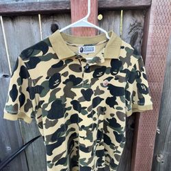 BAPE Camo Polo SM/L