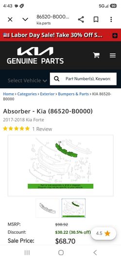 Front absorber bumper