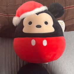 Christmas Mickey Mouse Squishamallow 