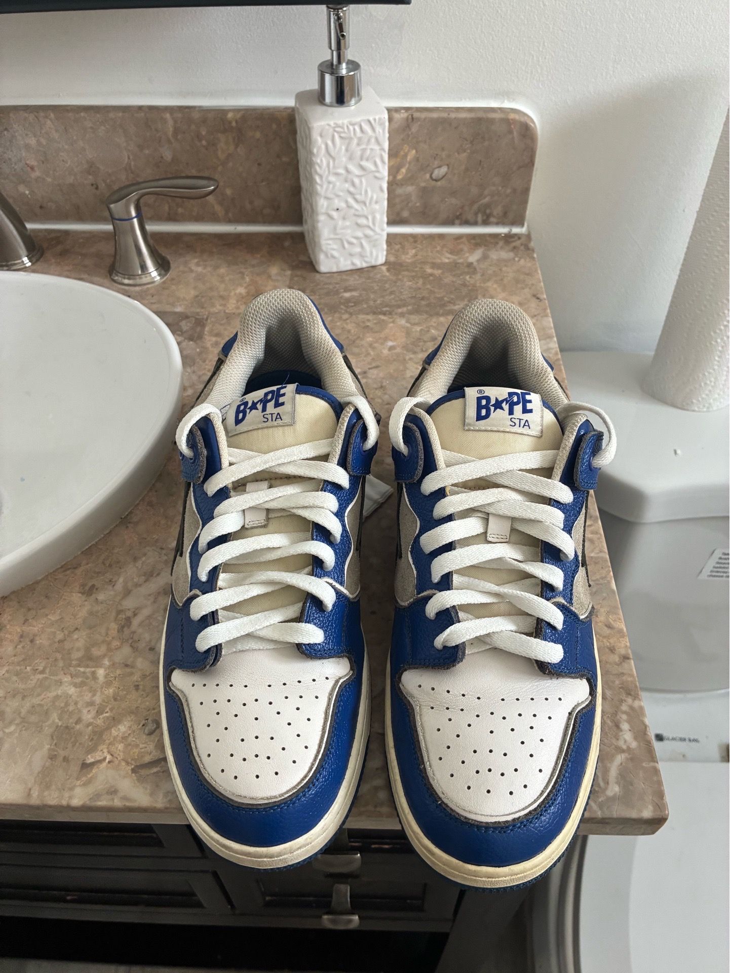 Bathing Ape BAPE SK8 STA #1 Navy sneakers size 10