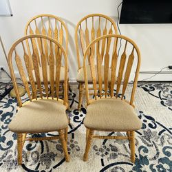 Wooden Antique chairs. Pair Of 4