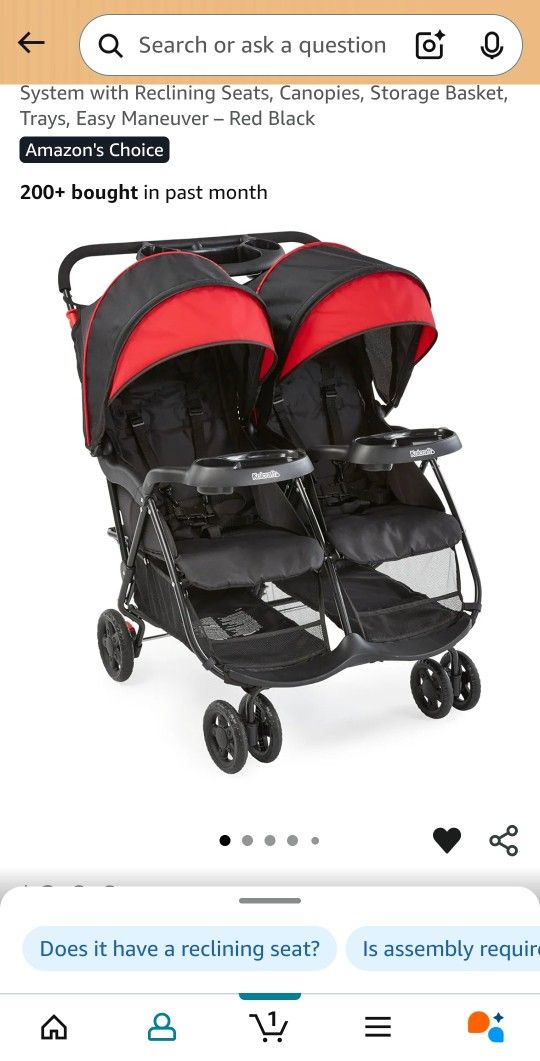 Kolcraft Double Stroller