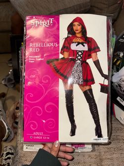 Spirit Rebellious Red Halloween Costume Adult Large