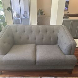 Gray Loveseat 