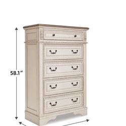 Tall 5 Drawer dresser Chest