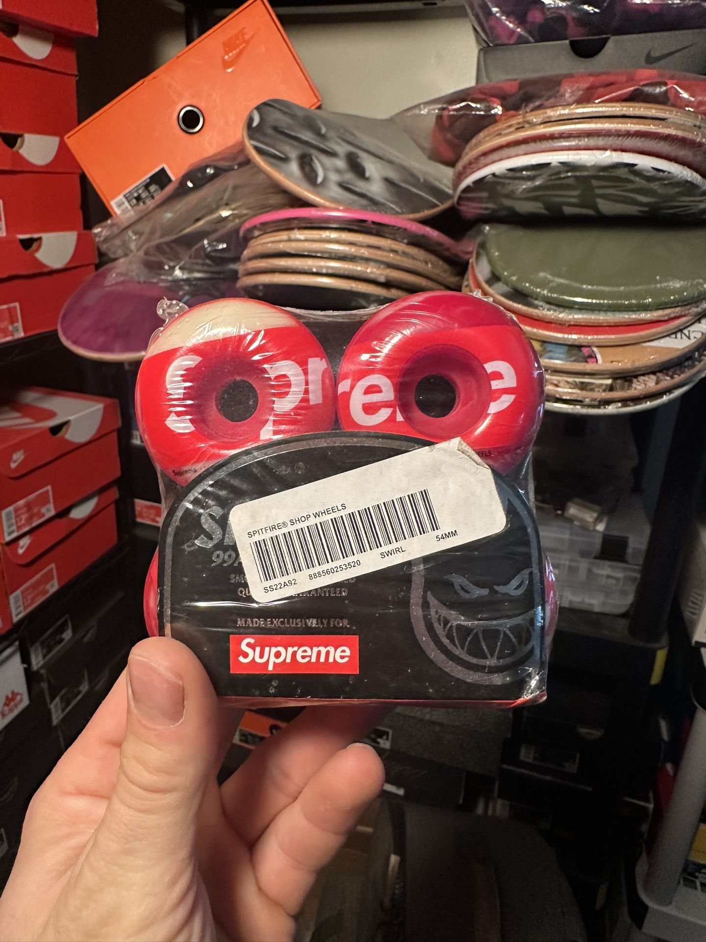 Supreme x Spitfire Skateboard Wheels 54mm