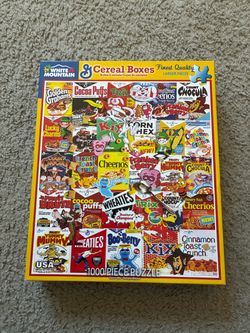 Jigsaw puzzle CEREAL BOXES (GENERAL MILLS) White Mountain NO MISSING PIECES