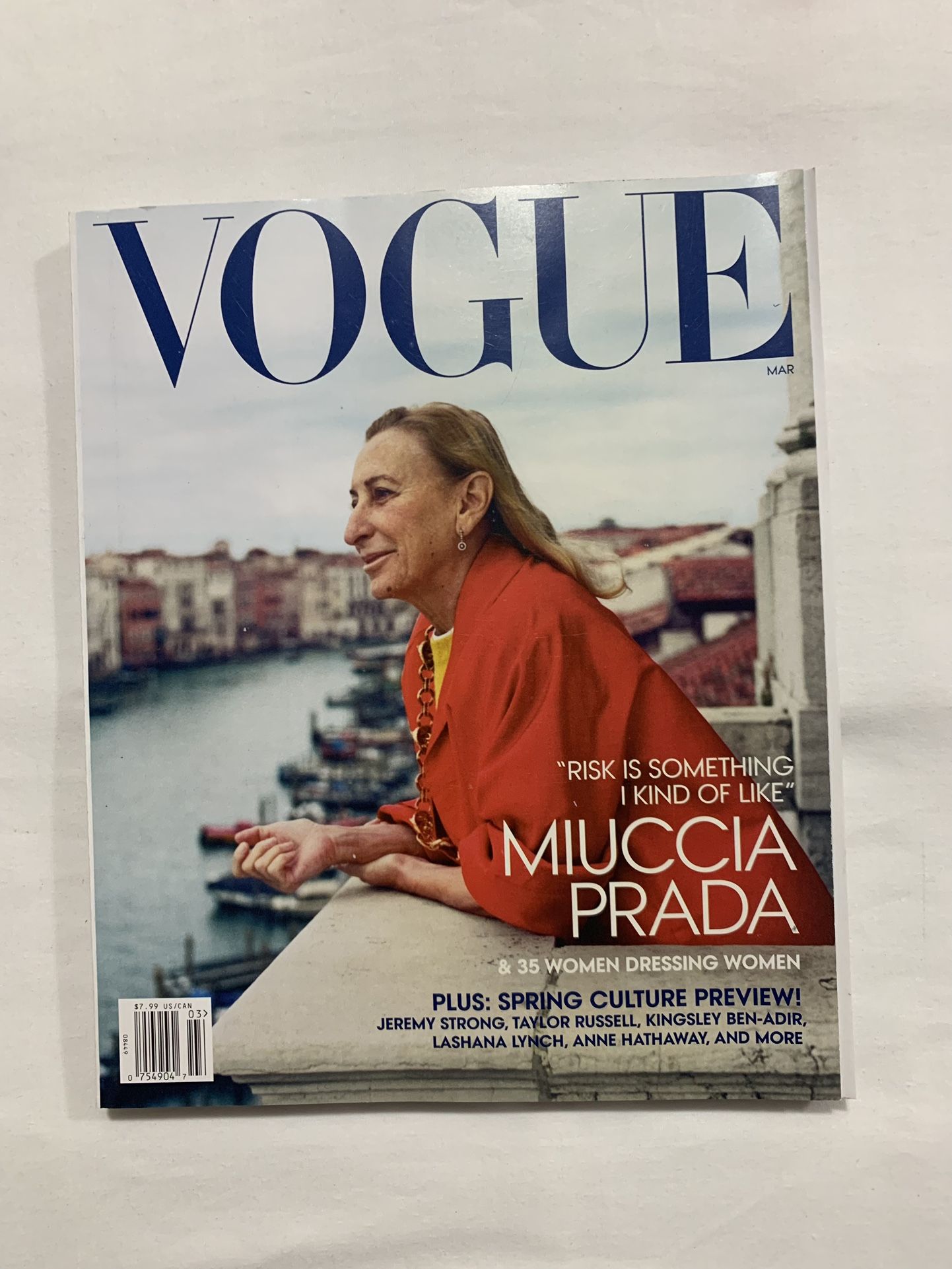 Vogue Miuccia Prada “Risk is Something I Kind of Like” Issue March 2024 Magazine