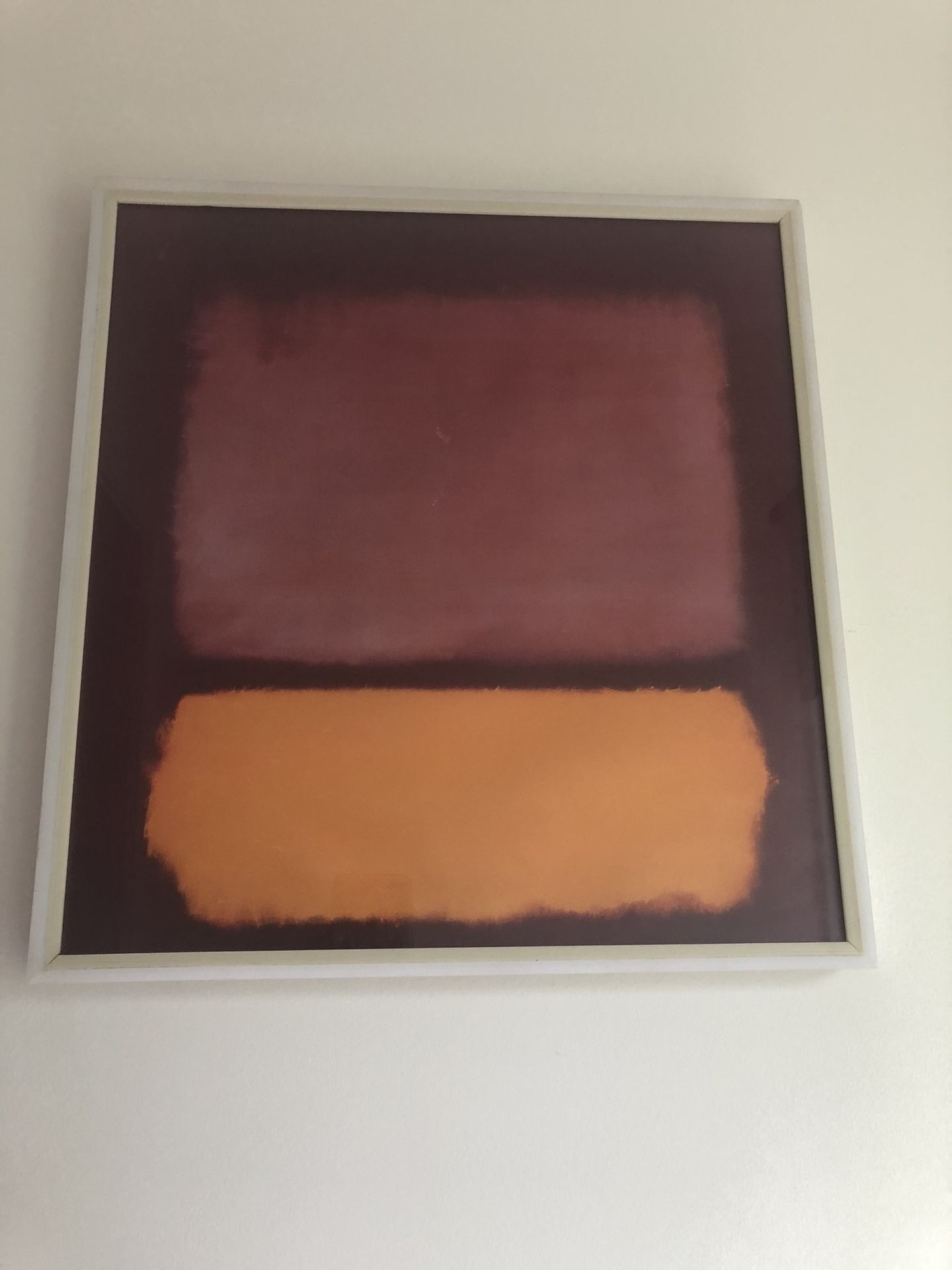 Framed Art Print By Mark Rothko -Untitled 1962