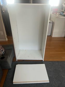 White book shelf