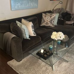 Dark Gray L-Sofa