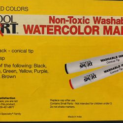 School Smart Non-Toxic Washable Watercolor Markers (Set of 200)