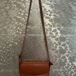 Leather Sling Bag- Golden Brown