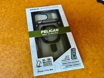 Pelican shield case +clear screen protector for Iphone 17 pro max