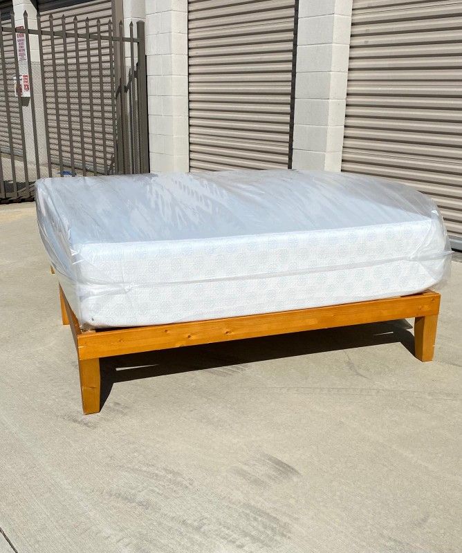 Queen Bed Frame With Mattress 12"