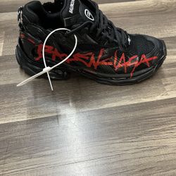 Balenciaga, Black And Red Sneakers