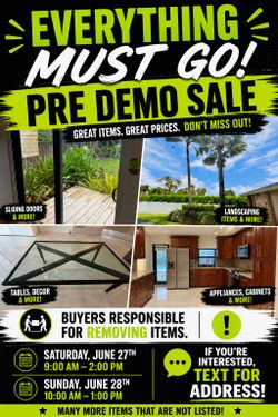 PRE DEMO SALE