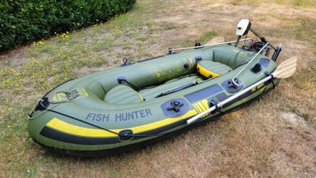 Sevylor Fish Hunter 280, with MinnKota electric motor