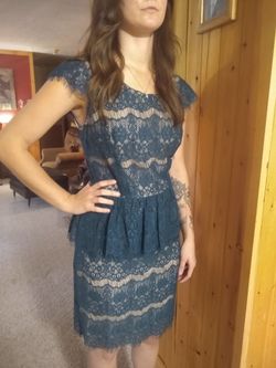 Blue Lace Anthropologie dress