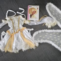 ANGEL COSTUME W/WINGS, MASK & WIG