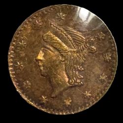  (1853) G25C BG-222 (Regular Strike) California Fractional 