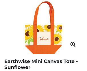 Gelson’s mini canvas sunflower tote