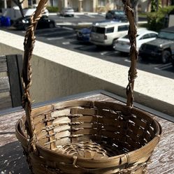 Wicker Round Basket 