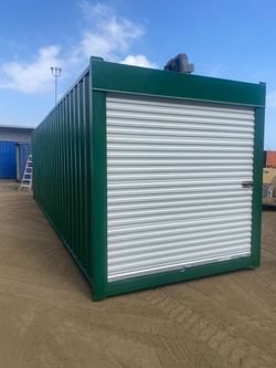40FT FULLY REFURBISHED SHIPPING CONTAINER – WIND & WATERTIGHT | HEAVY DUTY STORAGE SHED | CONNEX BOX w/ ROLL UP DOOR