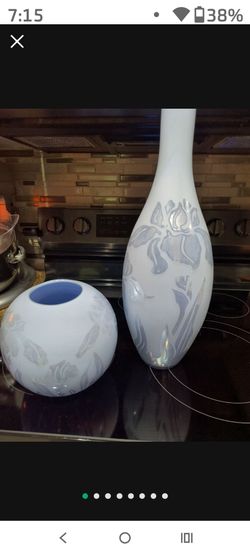 Vintage  Decorative  vases Grayish blue! Will Sell Separately!
