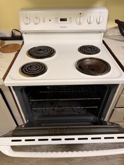 Hot point electric stove