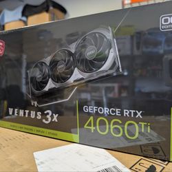 MSI Nvidia RTX 4060 Ti VENTUS 3X 16G OC Graphics Card New Sealed