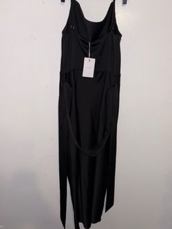 Ted Baker Black Cowl Neck Faux Wrap Dress Size 3