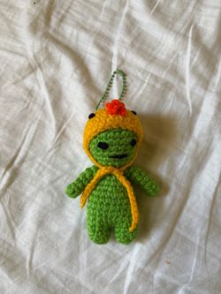 Smiski crochet keychain