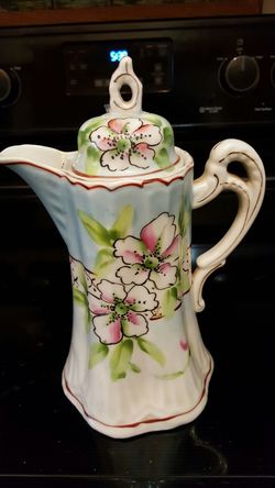 Vintage Handpainted Chocolate Pot