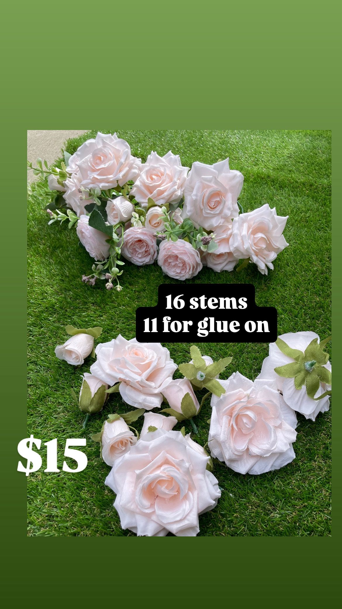 Roses & Peony Pink Flowers Artificial